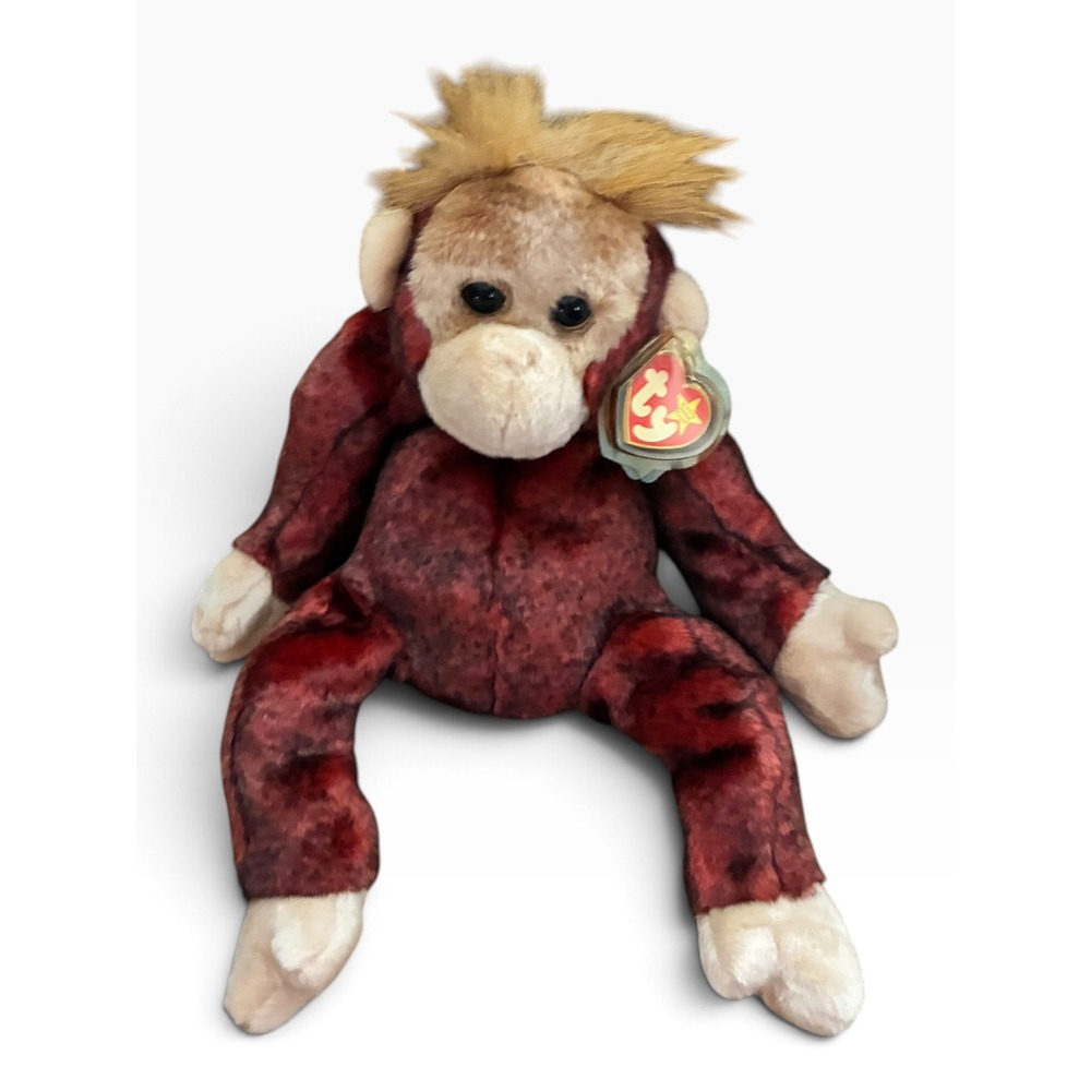 Ty Schweetheart Orangutan Beanie Buddy Plush Red Brown Large 1999 Excellent Rare